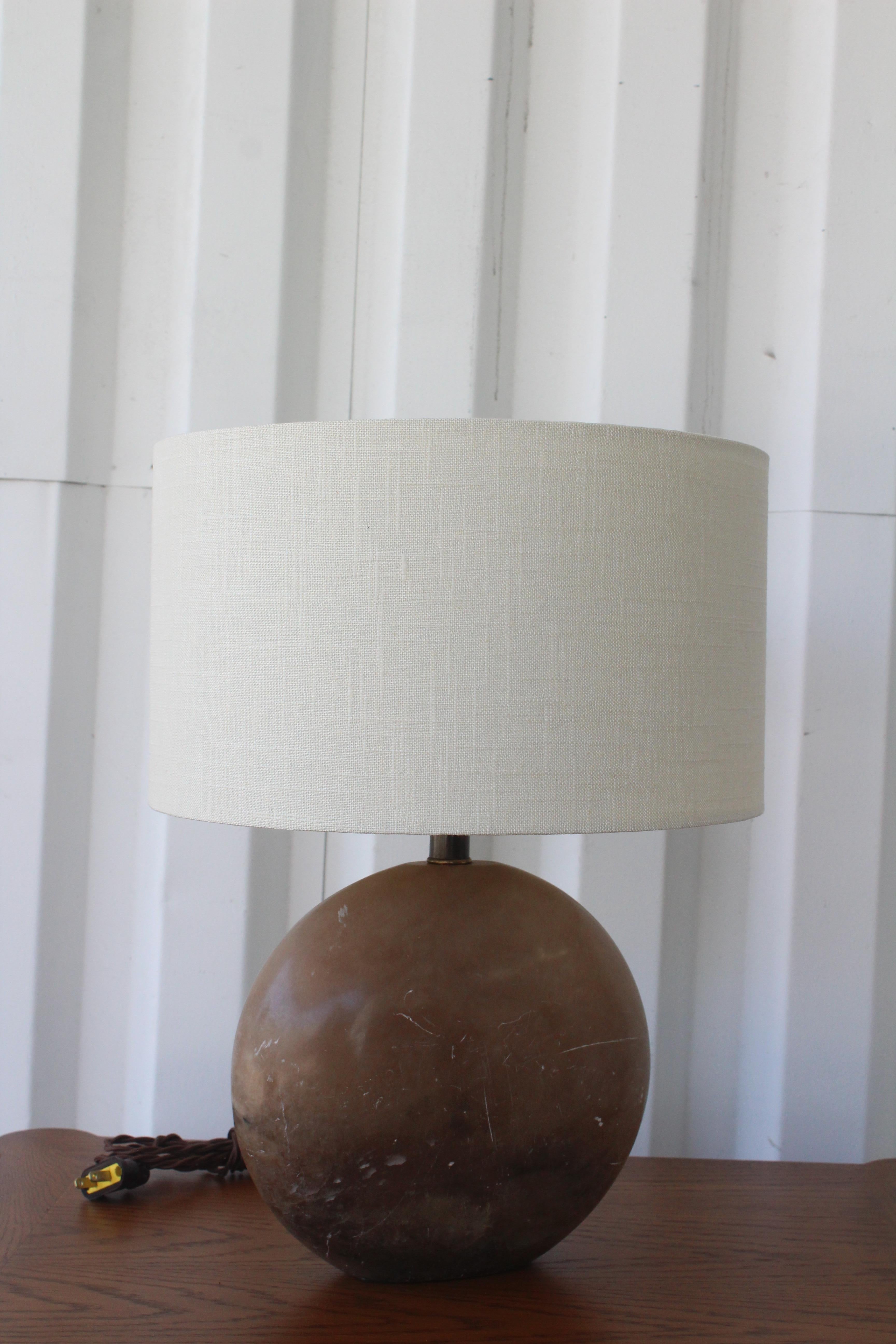 1970s Italian Marble Table Lamp 8