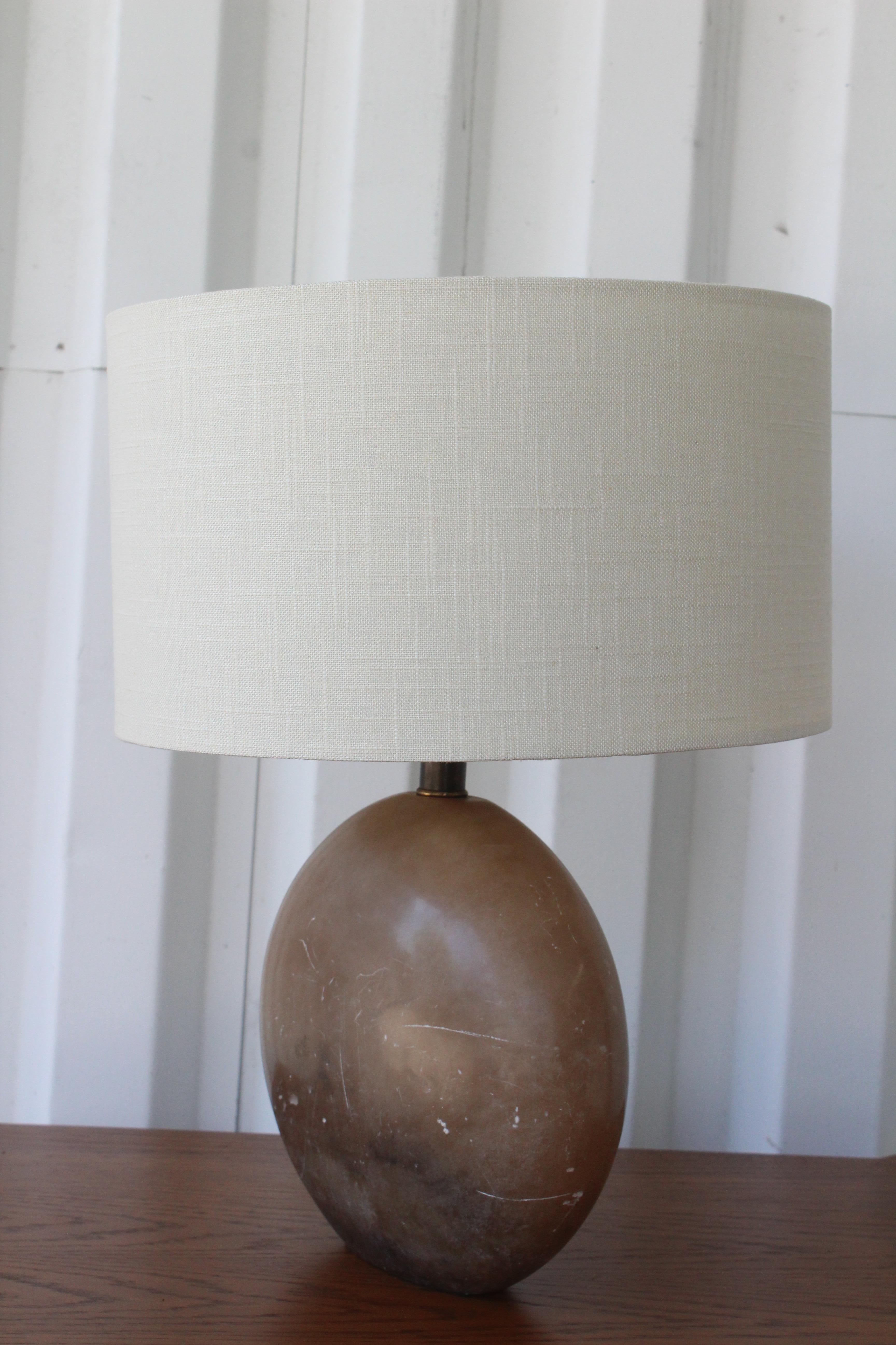 Late 20th Century 1970s Italian Marble Table Lamp
