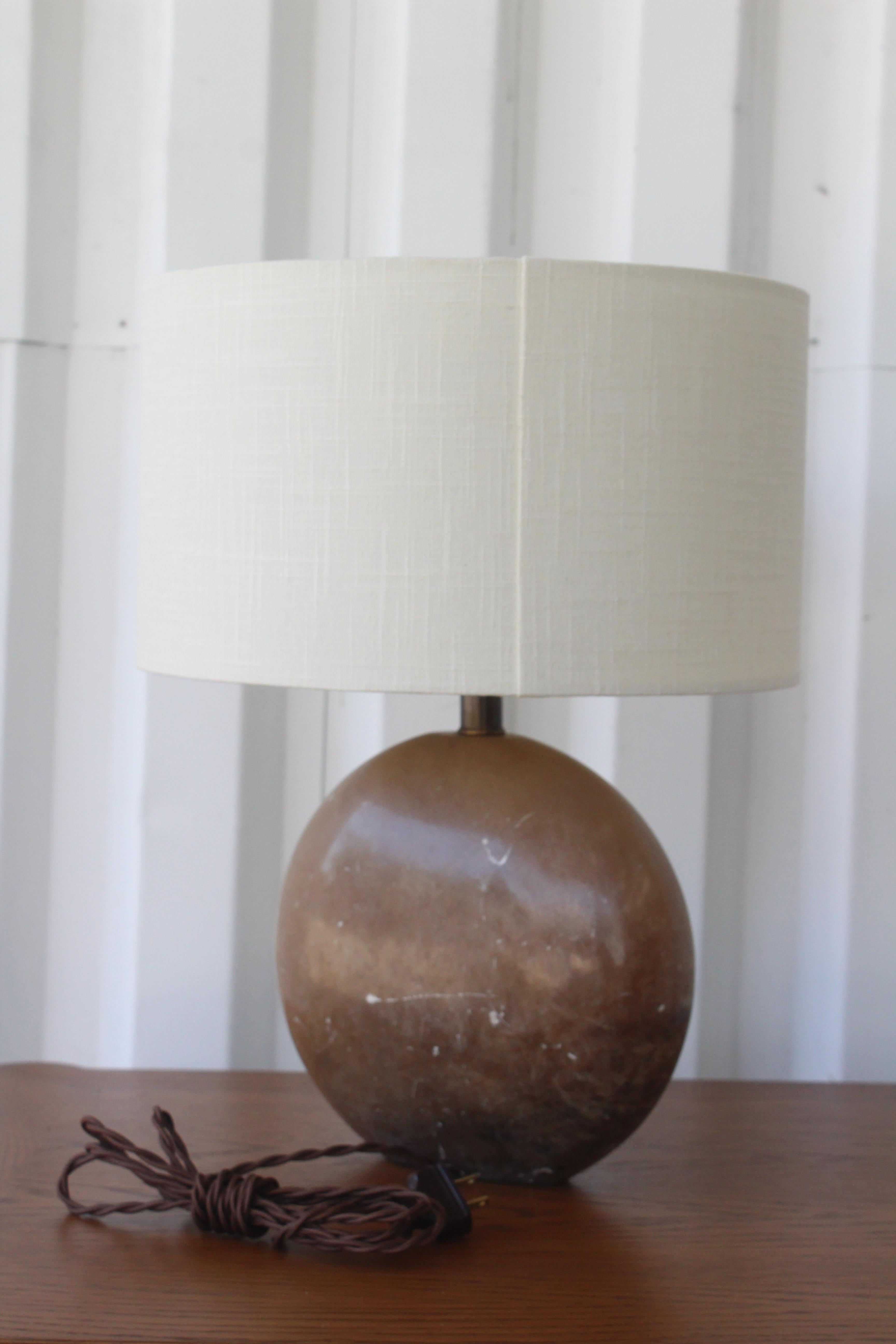 1970s Italian Marble Table Lamp 4