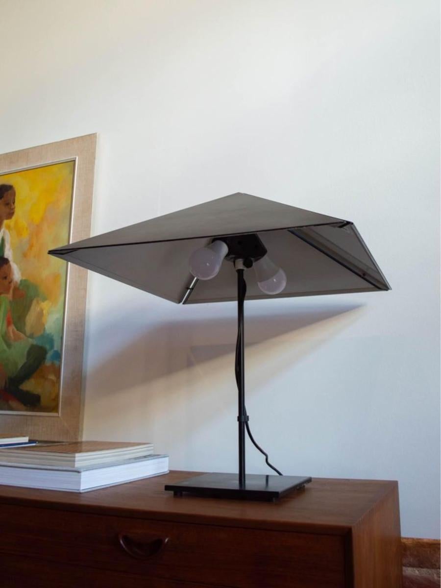 Late 20th Century 1970s Italian Metal Table Lamp by Bieffeplast