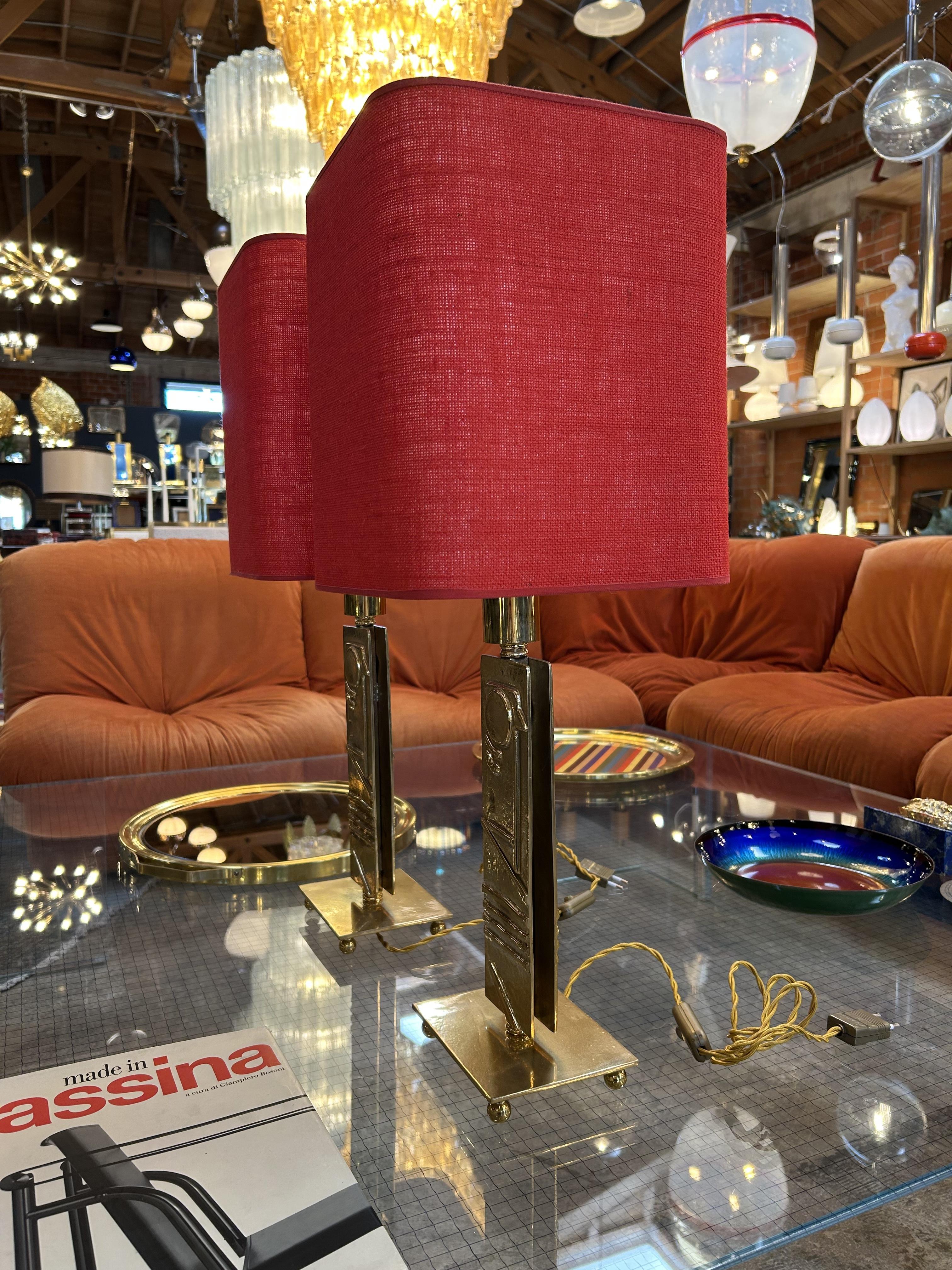 Art Déco Lampade da tavolo italiane del Mid-Century degli anni '70 in vendita
