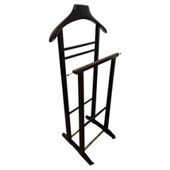 1970s Italian Mid-Century Wood Valet Stand Dressboy