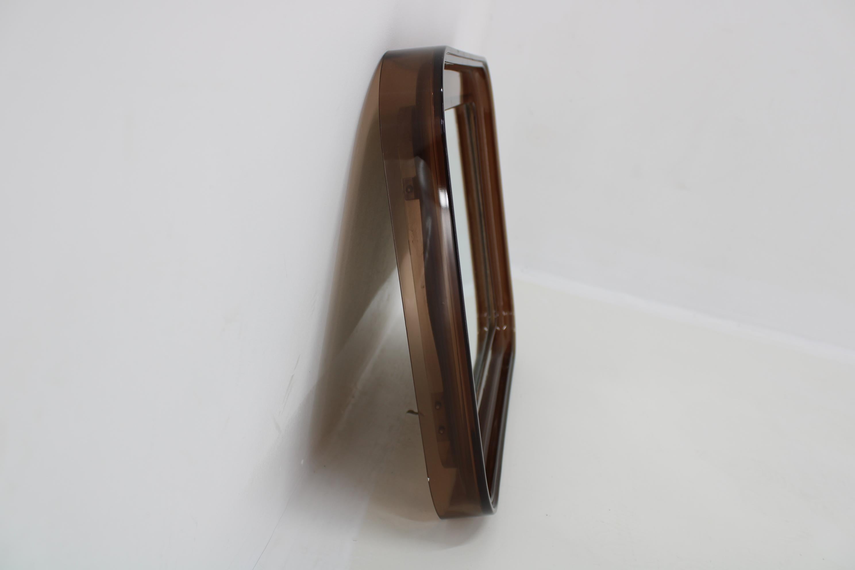 Late 20th Century 1970s Italian Mirror in Plastic Frame 