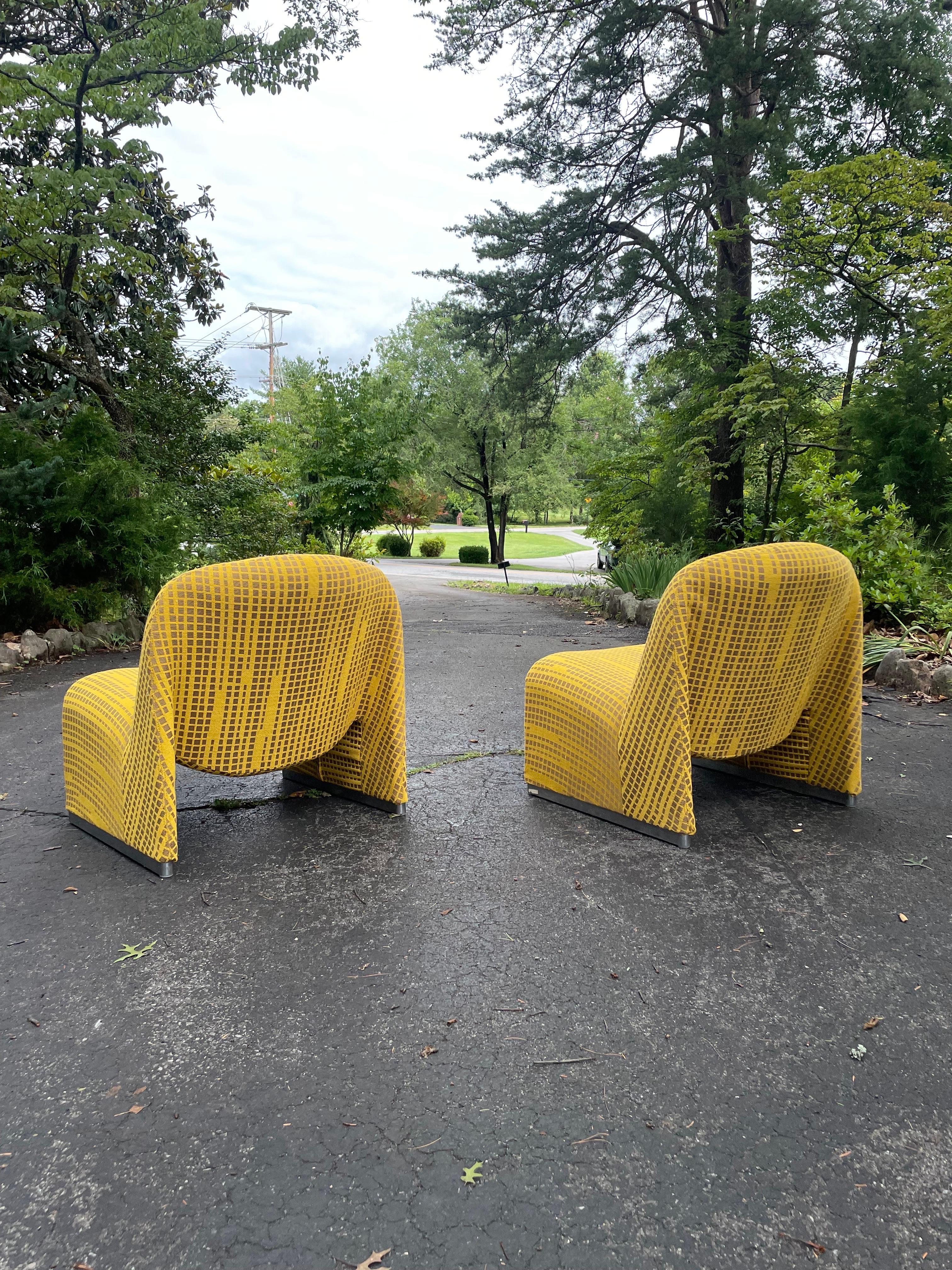 1970s Italian Modern Alky Chairs Alky by Giancarlo Piretti, a Pair For Sale 2