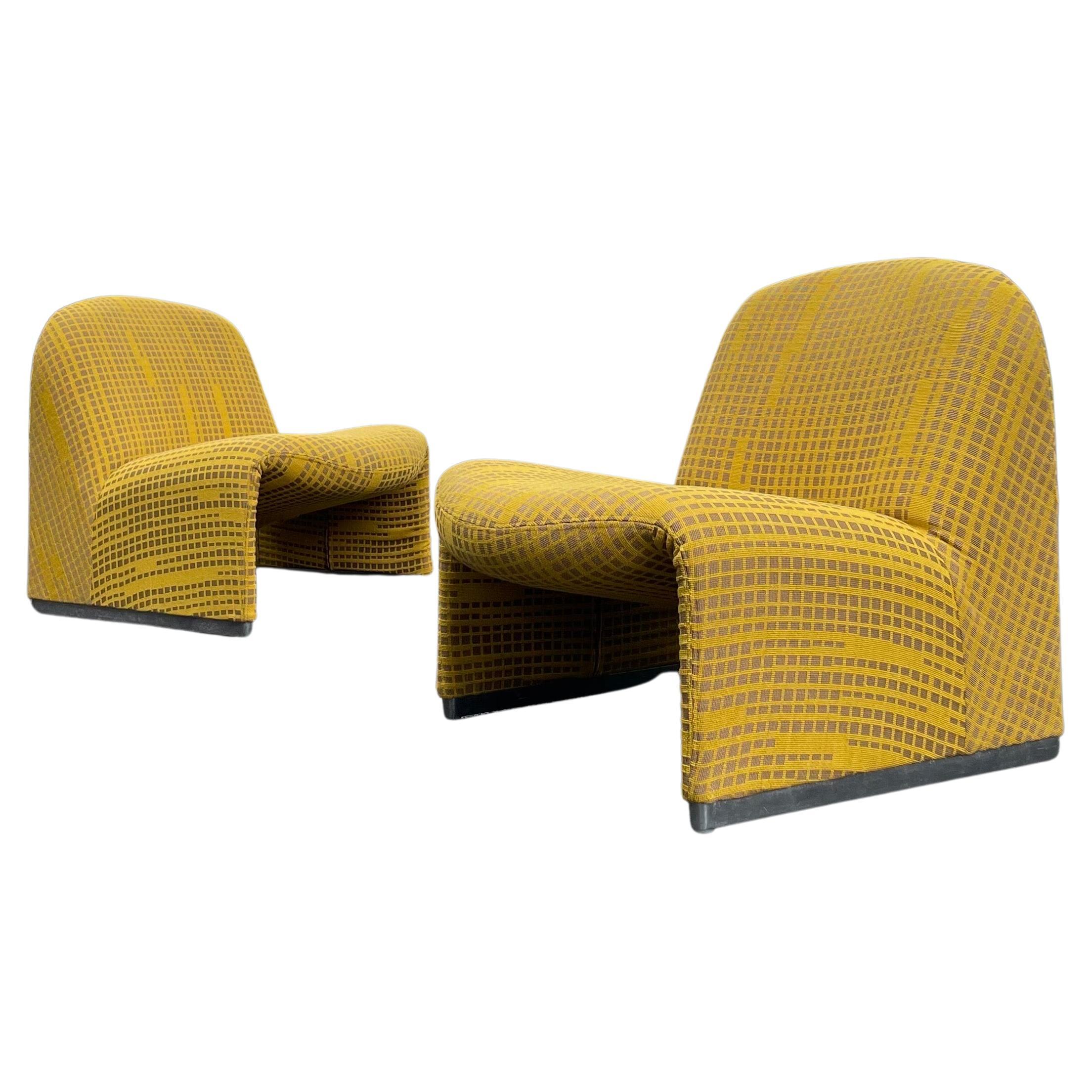 Paire de chaises modernes italiennes des années 1970 Alky de Giancarlo Piretti