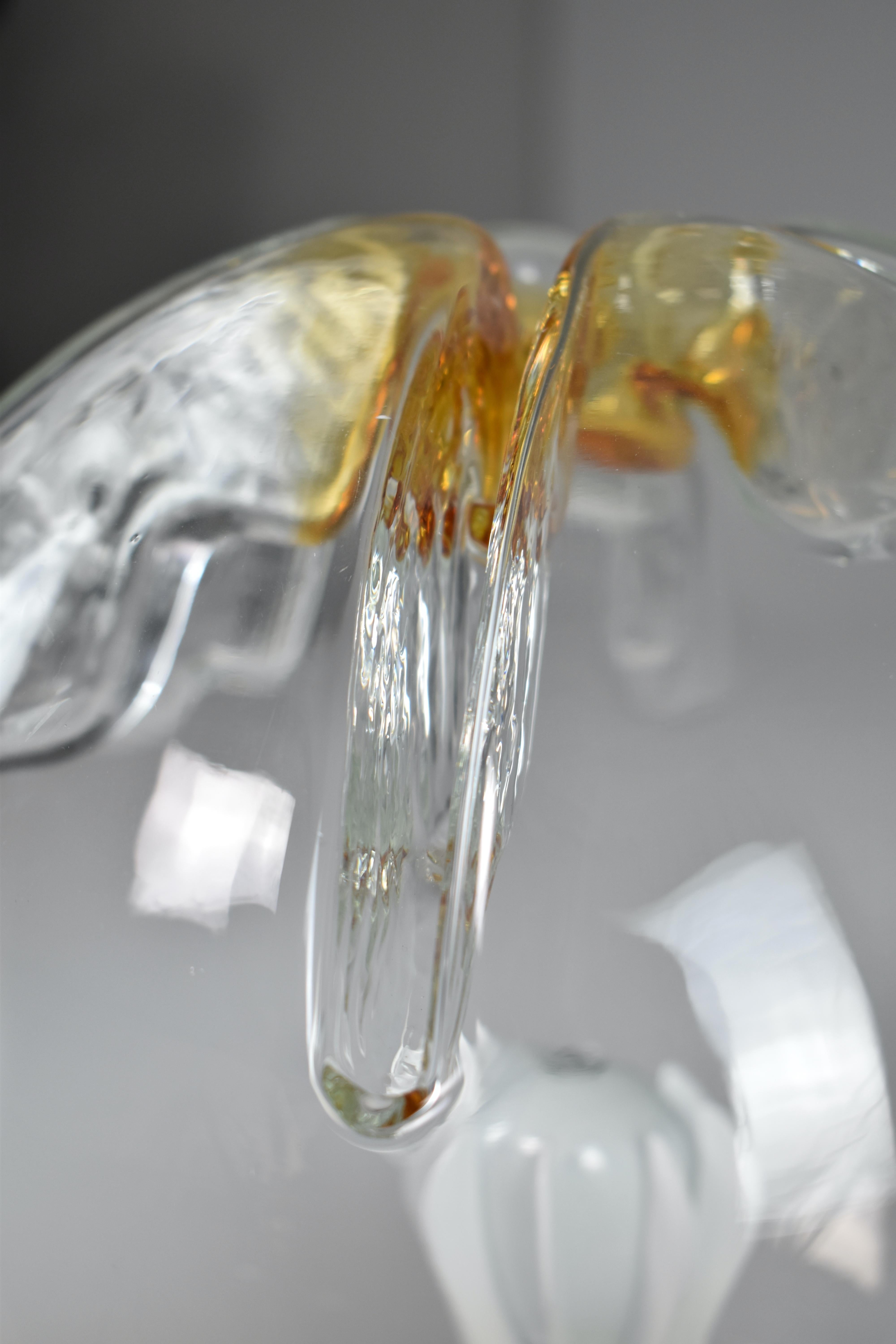 20th Century 1970's Italian Murano Boule Table Lamp For Sale