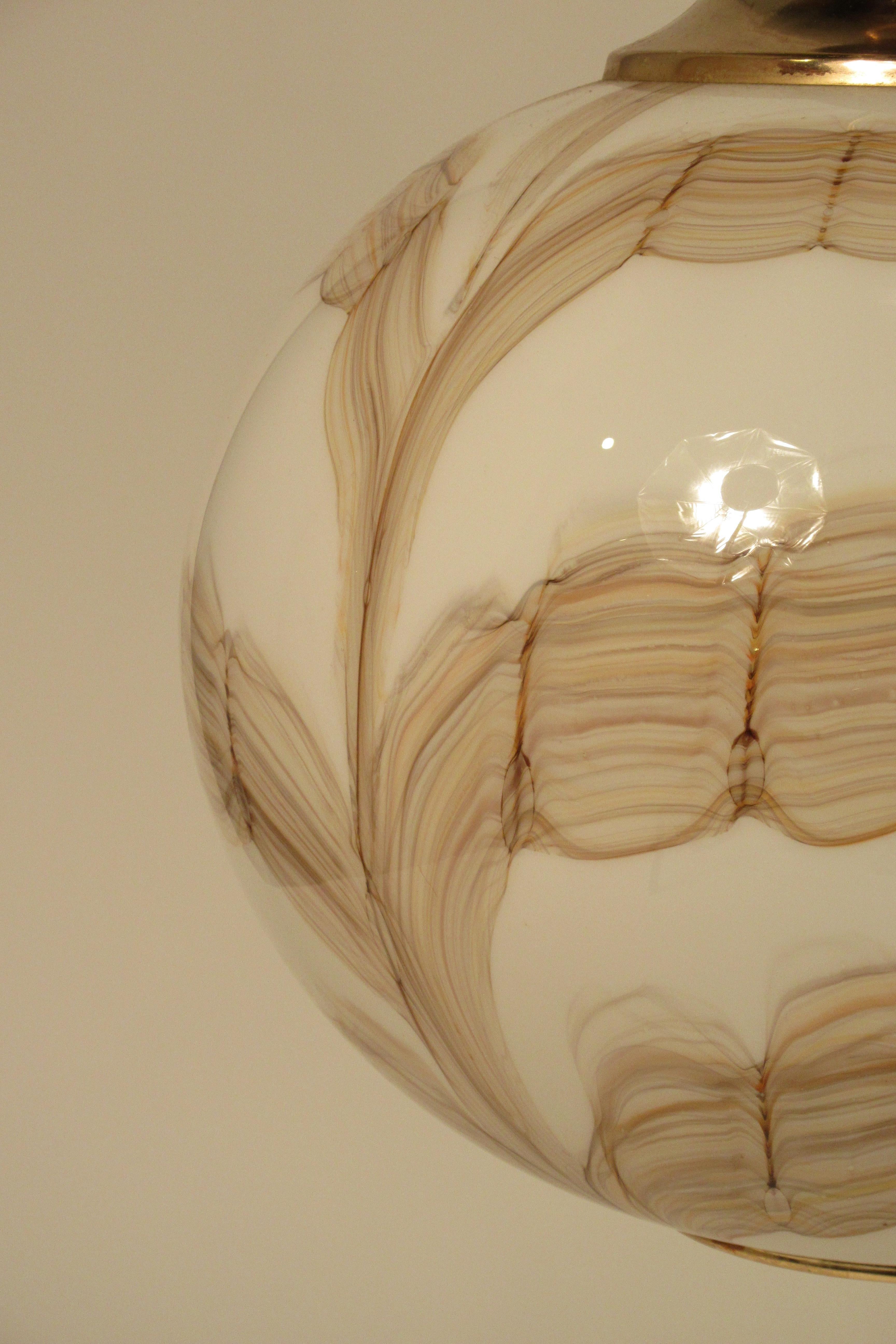 1970s Italian Murano Glass Ball Fixture For Sale 2