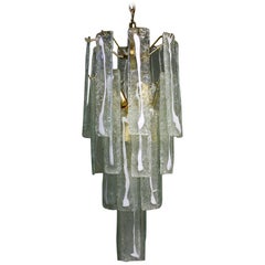 Lampadario in vetro di Murano italiano degli anni '70