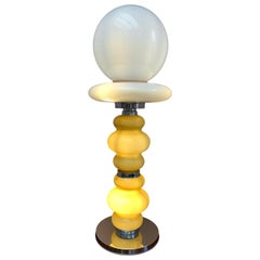 1970s Italian Murano Glass Floor or Large Table Lamp Carlo Nason for Mazzega