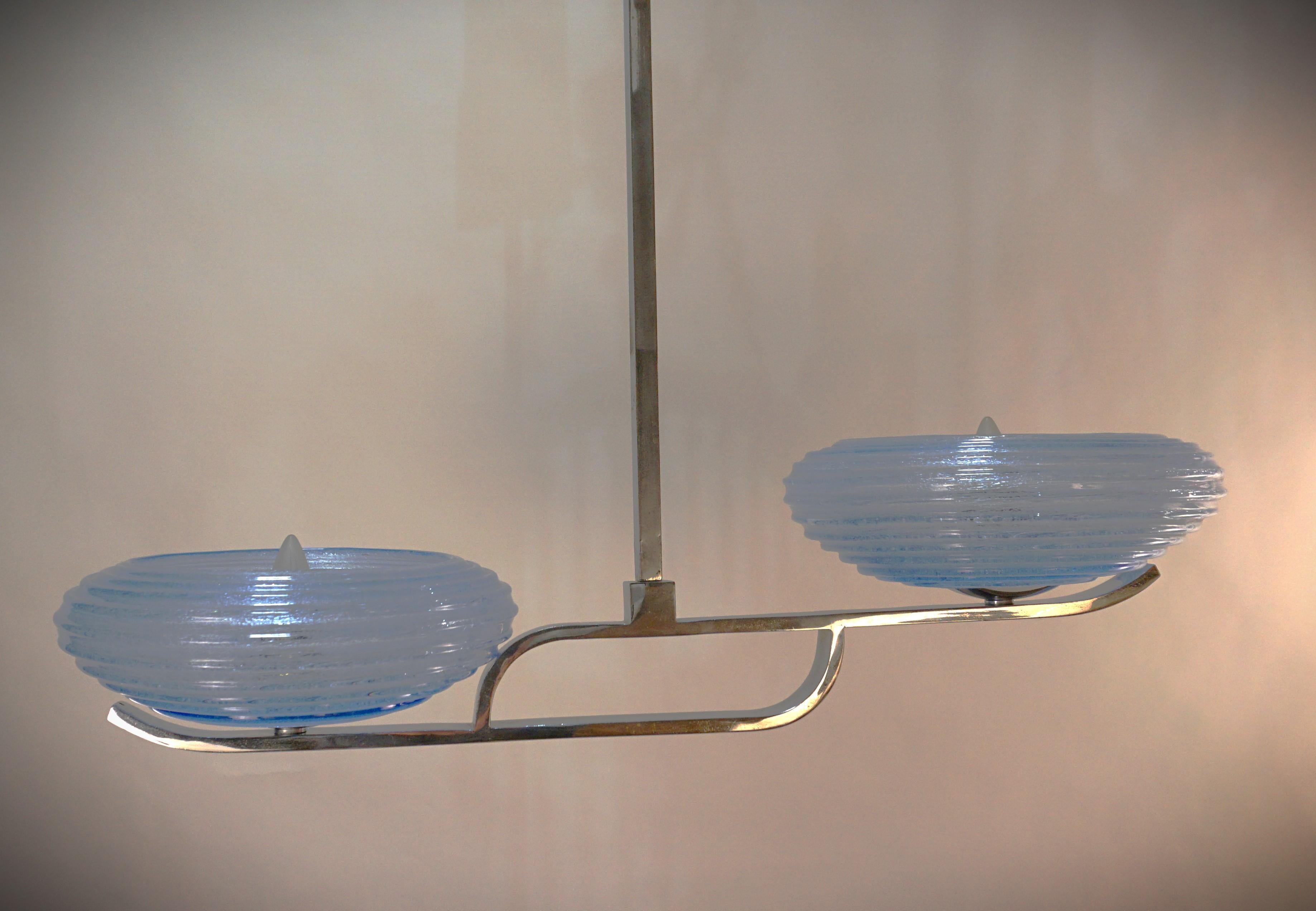 1970's Italian Murano Glass Modern Chandelier 6