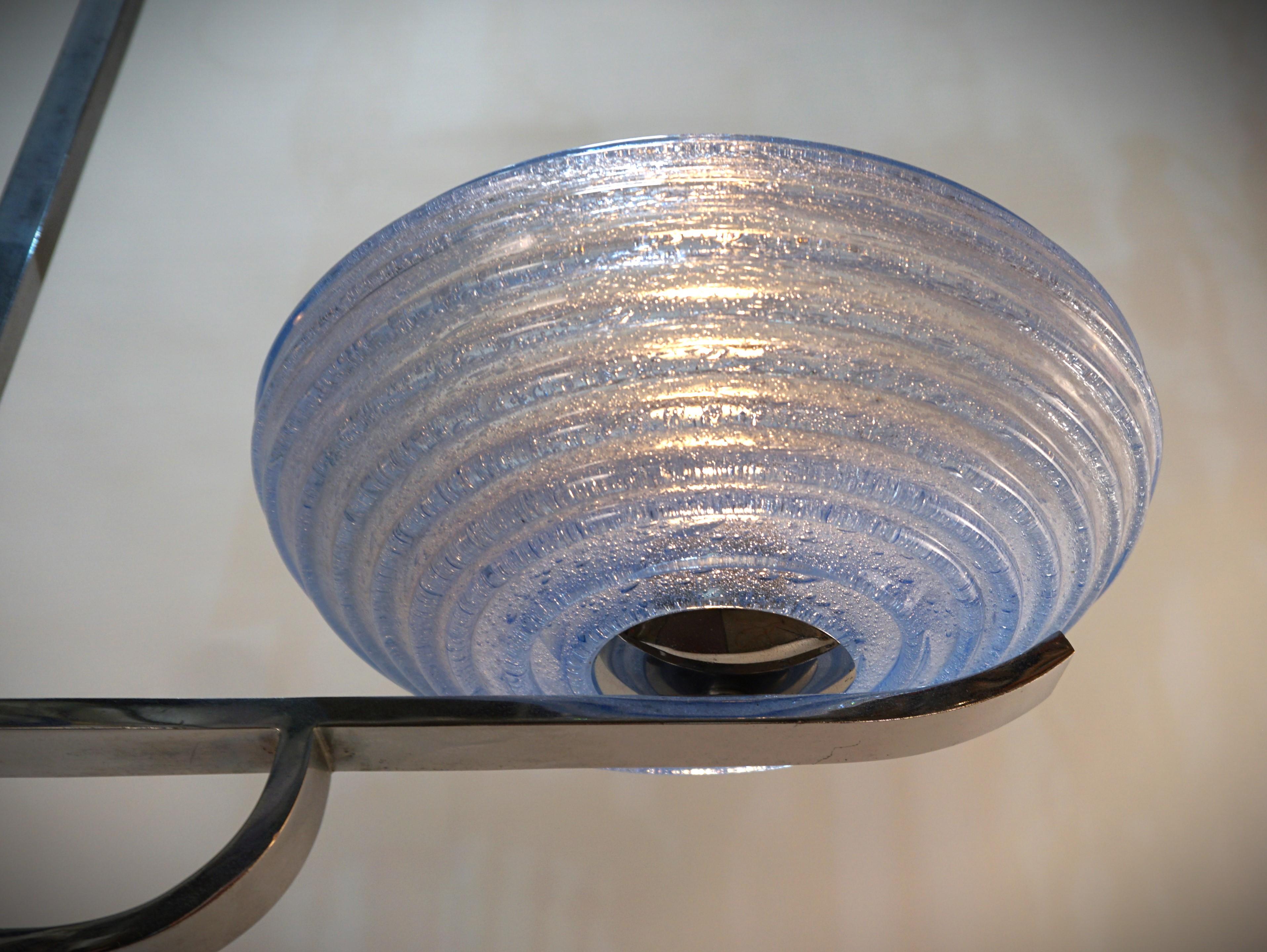 1970's Italian Murano Glass Modern Chandelier 2