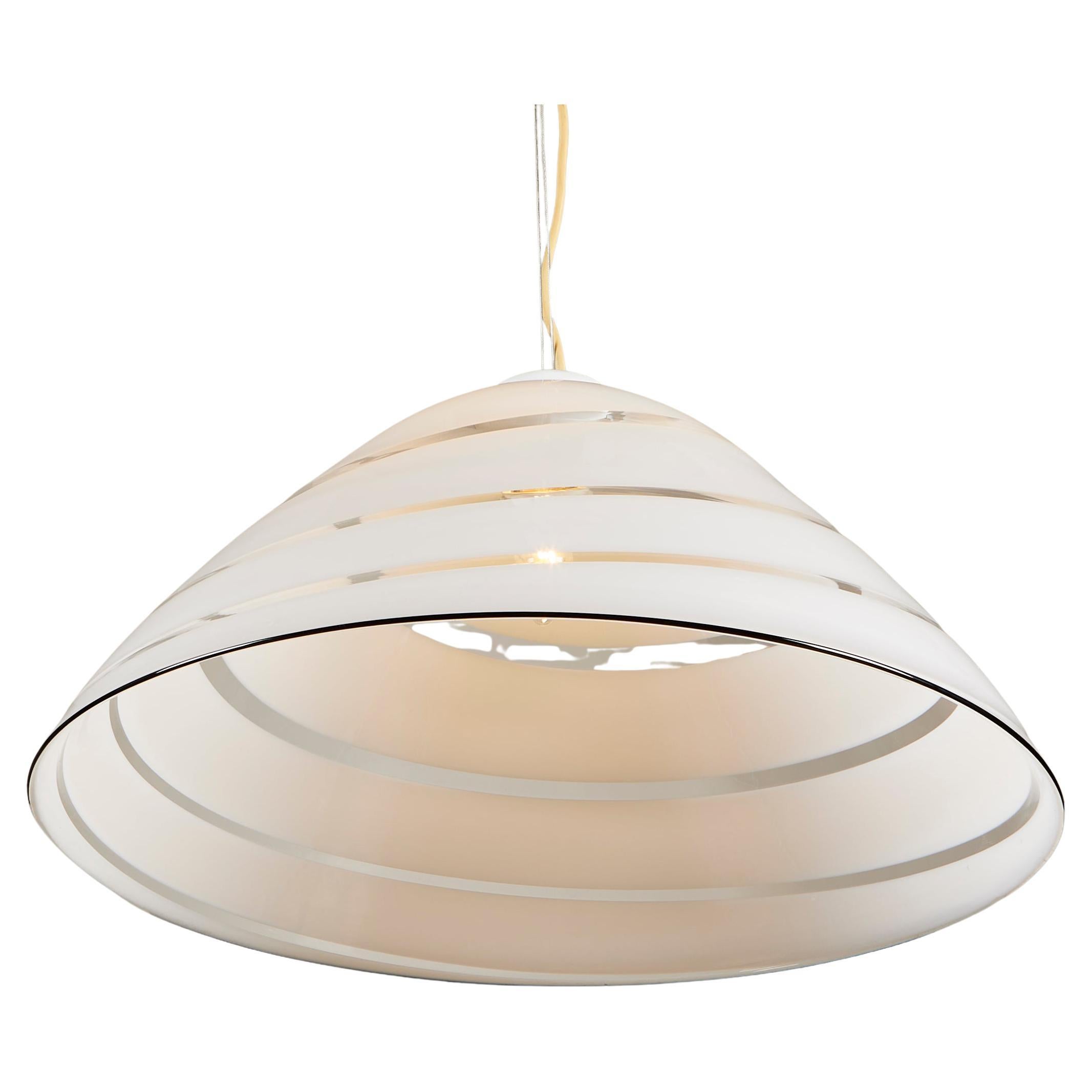 1970er Jahre Italienischer Murano-Glas-Anhänger in Kegelform im Angebot 2