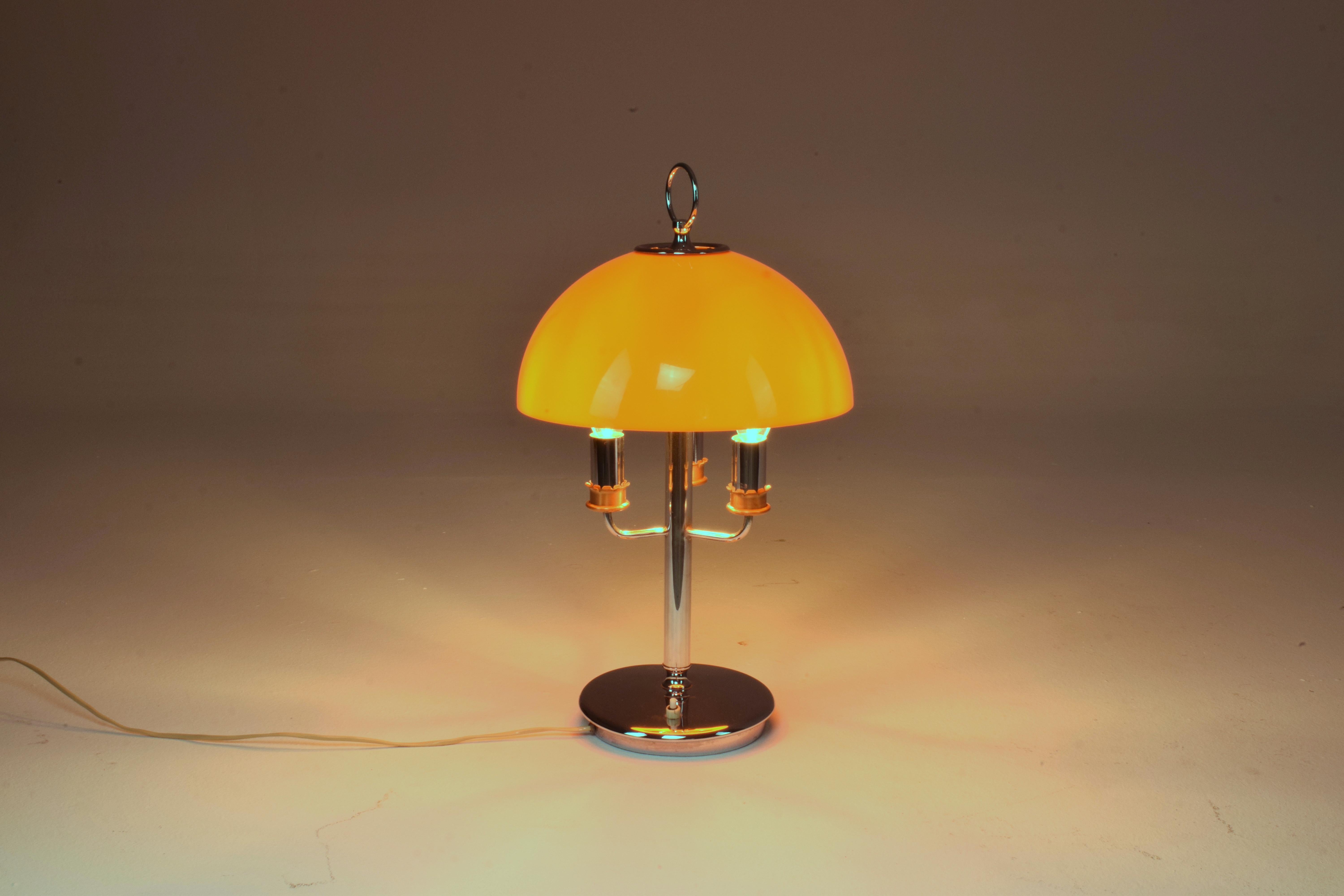 orange mushroom lamp