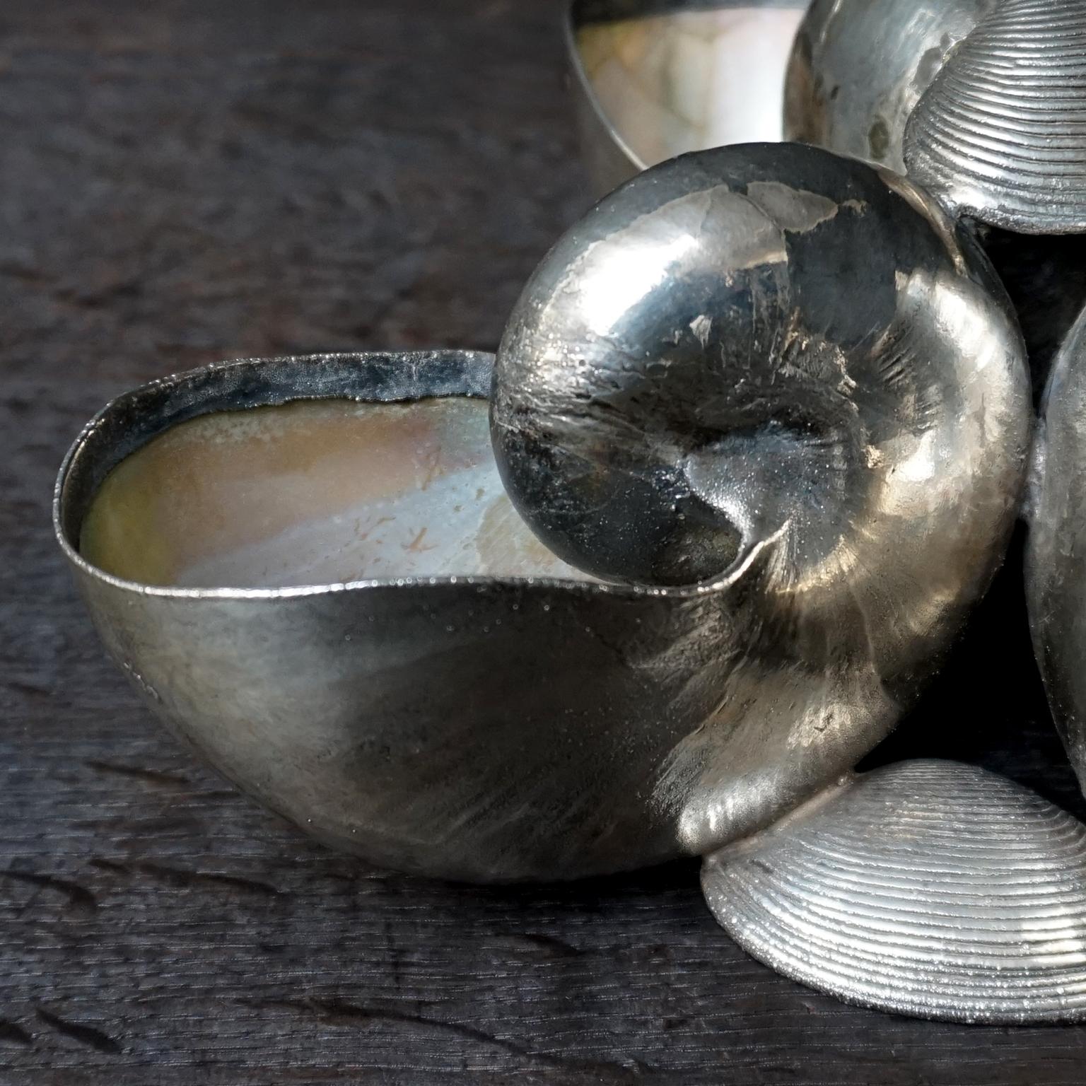 Centre de table italien des années 1970 couvert d'argent 999 de Federico Buccellati en vente 9