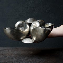 Centrotavola Nautilus in argento 999 degli anni '70 di Federico Buccellati