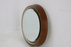 1970s Italian Plastic Mirror with Back Light