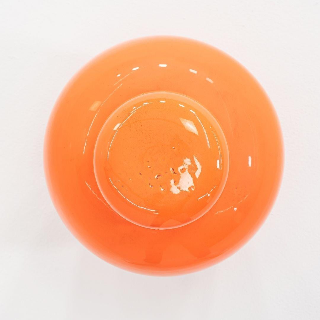 Vaso in porcellana italiana degli anni '70 con top in coordinato in vendita 3