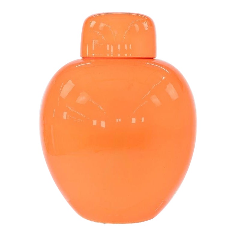 Vaso in porcellana italiana degli anni '70 con top in coordinato in vendita