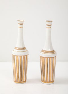 Jarrones de cerámica italiana de los años 70