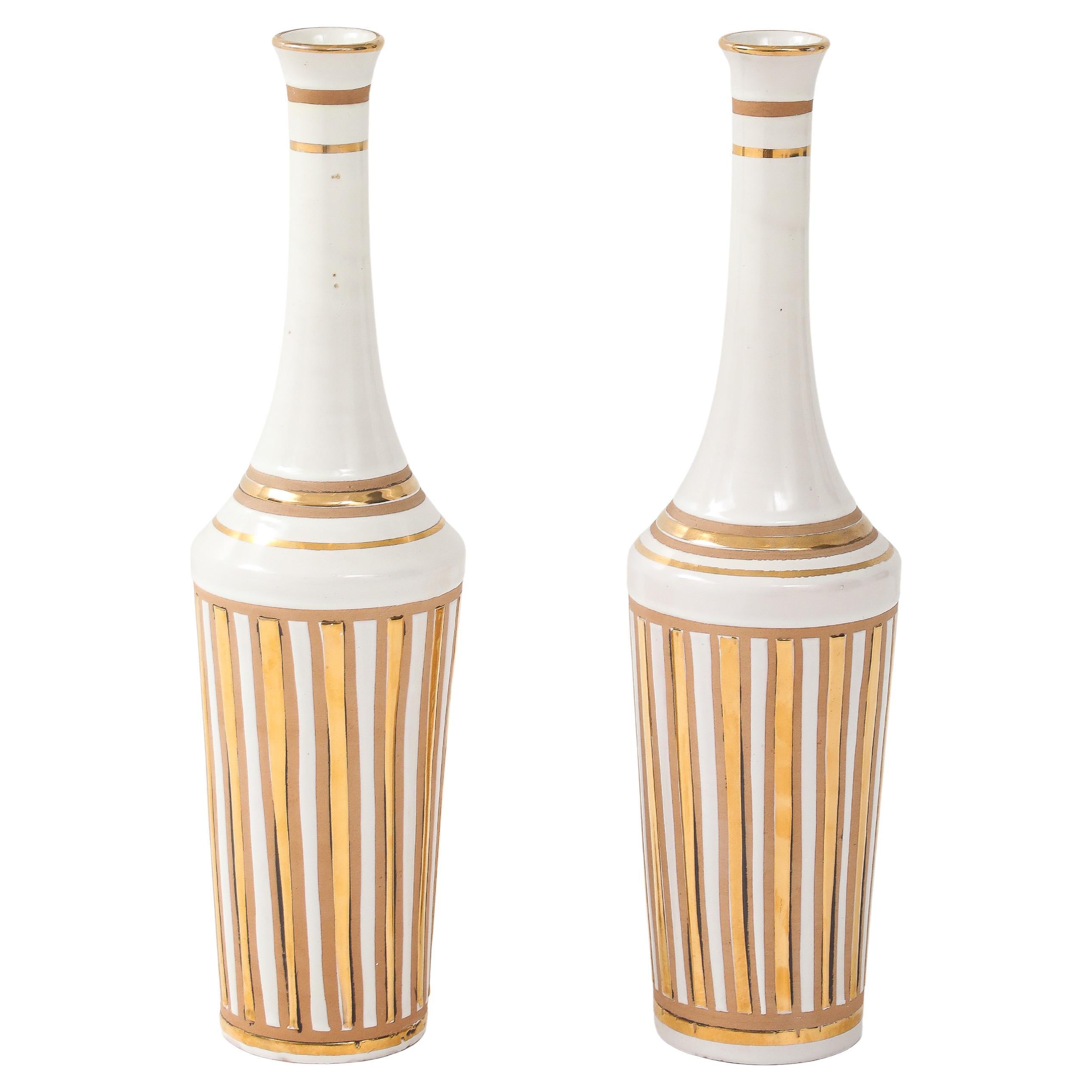 Jarrones de cerámica italiana de los años 70