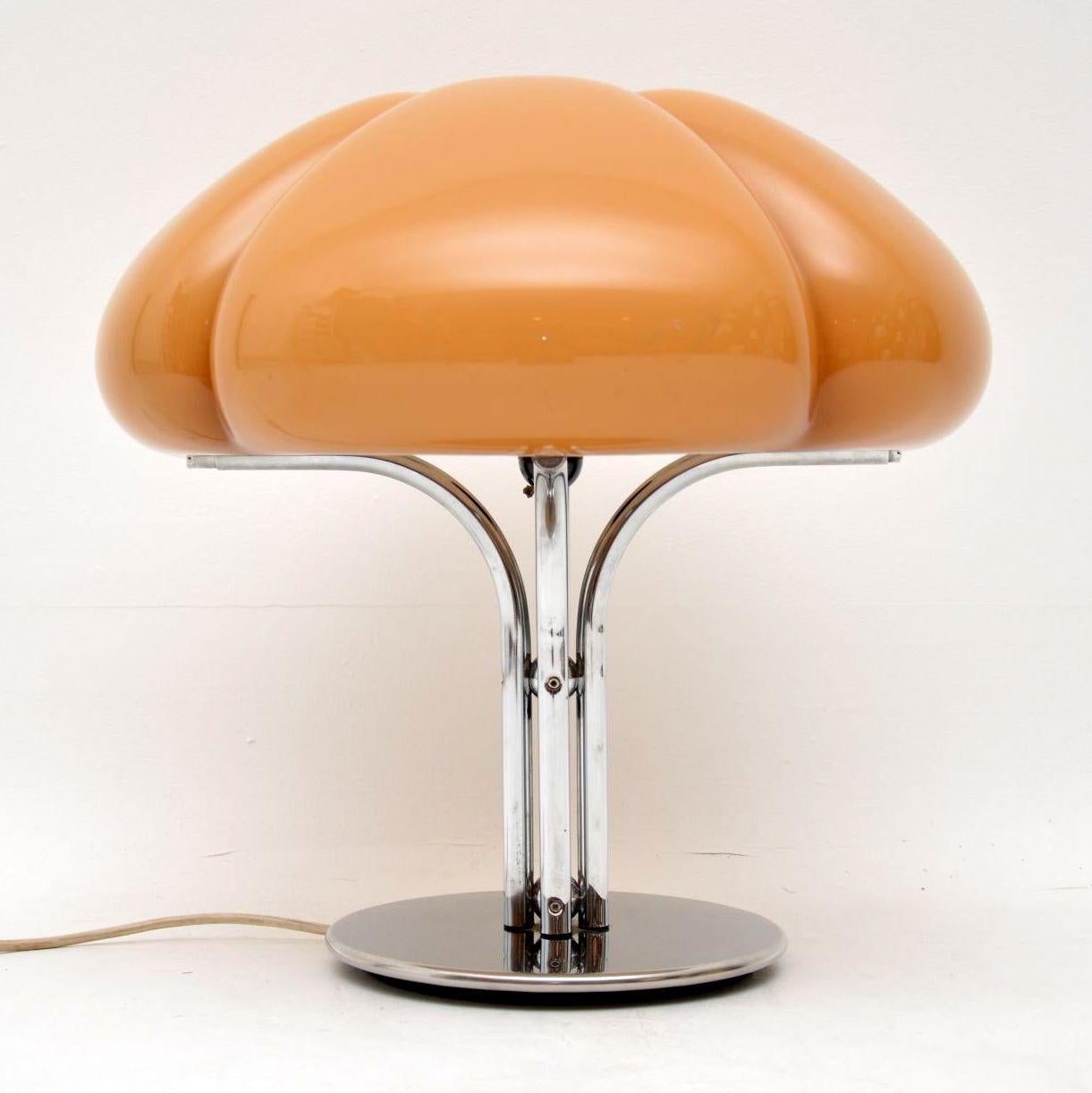 Chrome lampe de table italienne Quadrifoglio des années 1970 par Gae Aulenti pour Harvey Guzzini