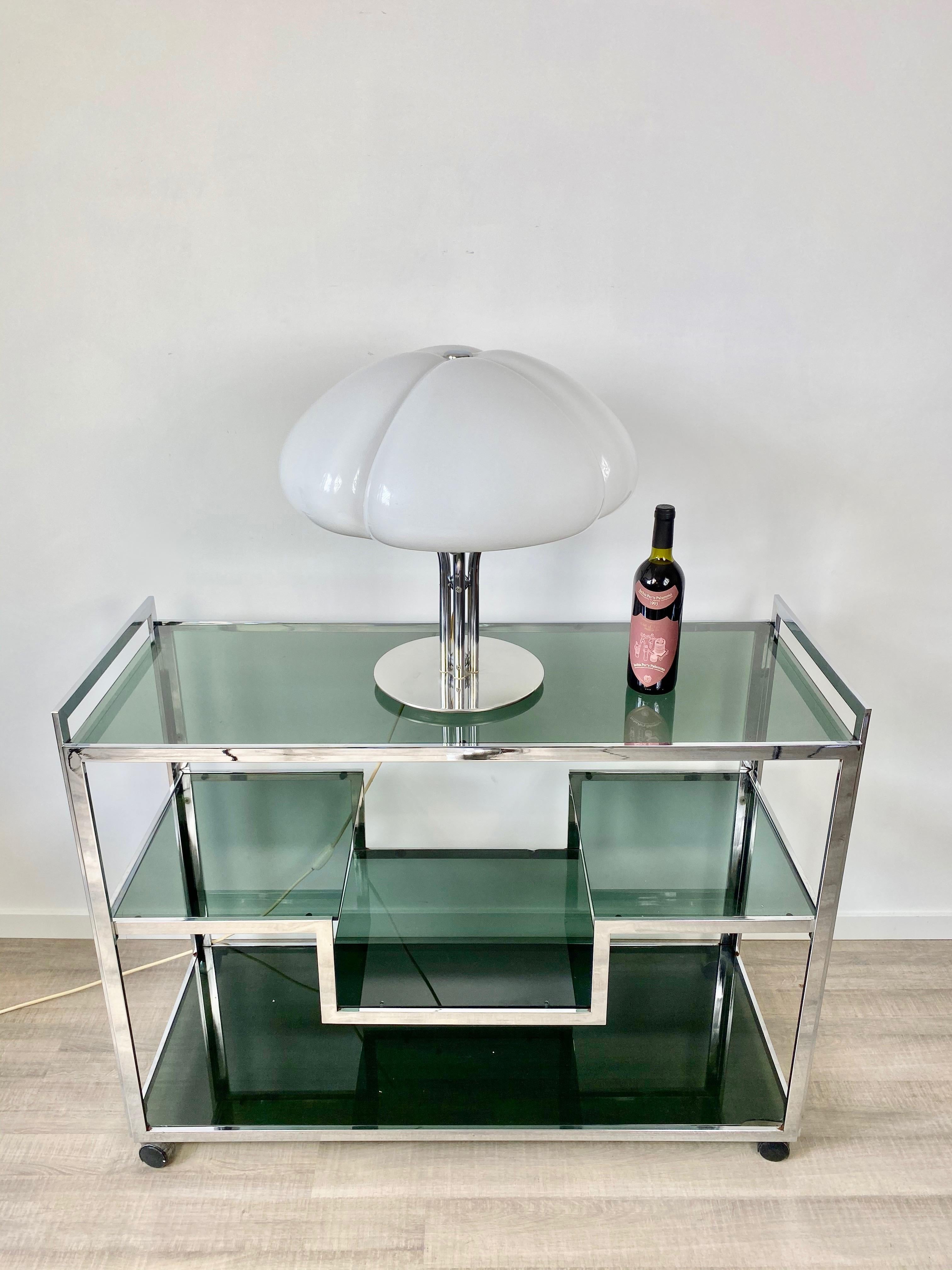 Fin du 20e siècle lampe de table italienne Quadrifoglio des années 1970 par Gae Aulenti pour Harvey Guzzini