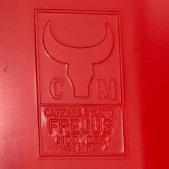 1970s Italian Red Bakelite Wall Cabinet by Carrara & Matta, Frejus Model