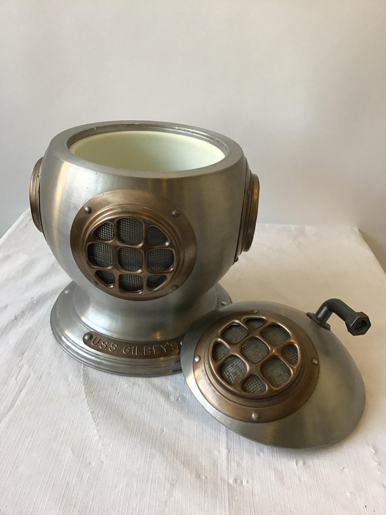 1970s Italian Sea Divers Helmet Ice Bucket by Penterline at 1stDibs