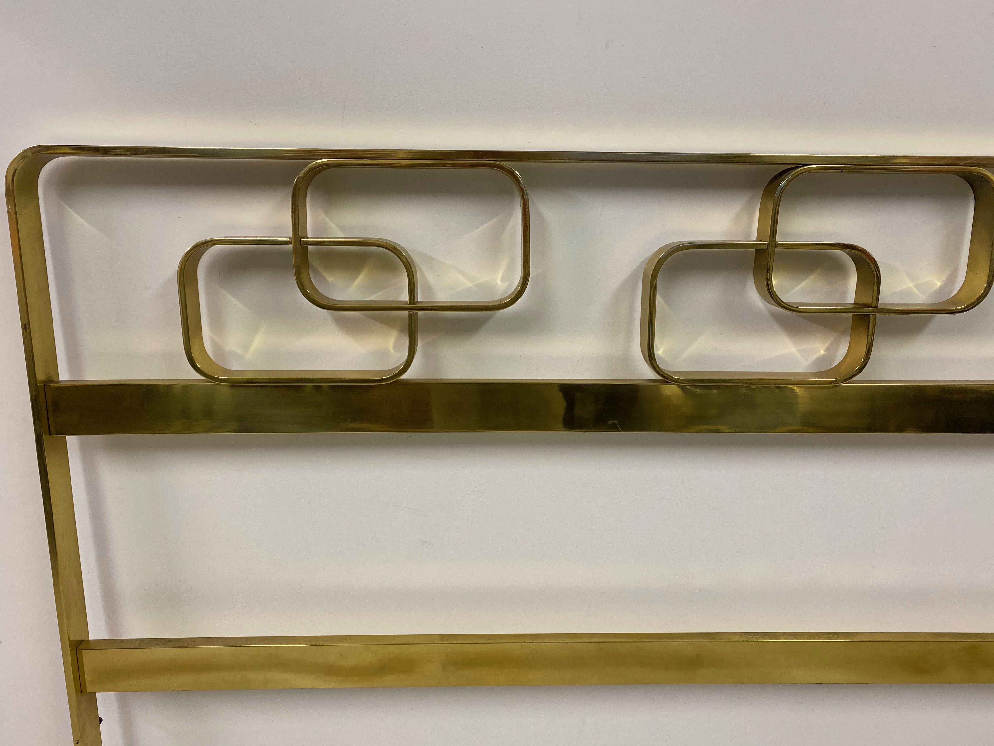 1970s Italian Solid Brass Bed by Luciano Frigerio 4