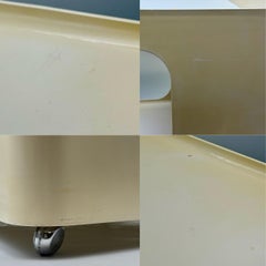 1970s Italian Space Age Bar Cart by M. Siard for Longato, Novodur