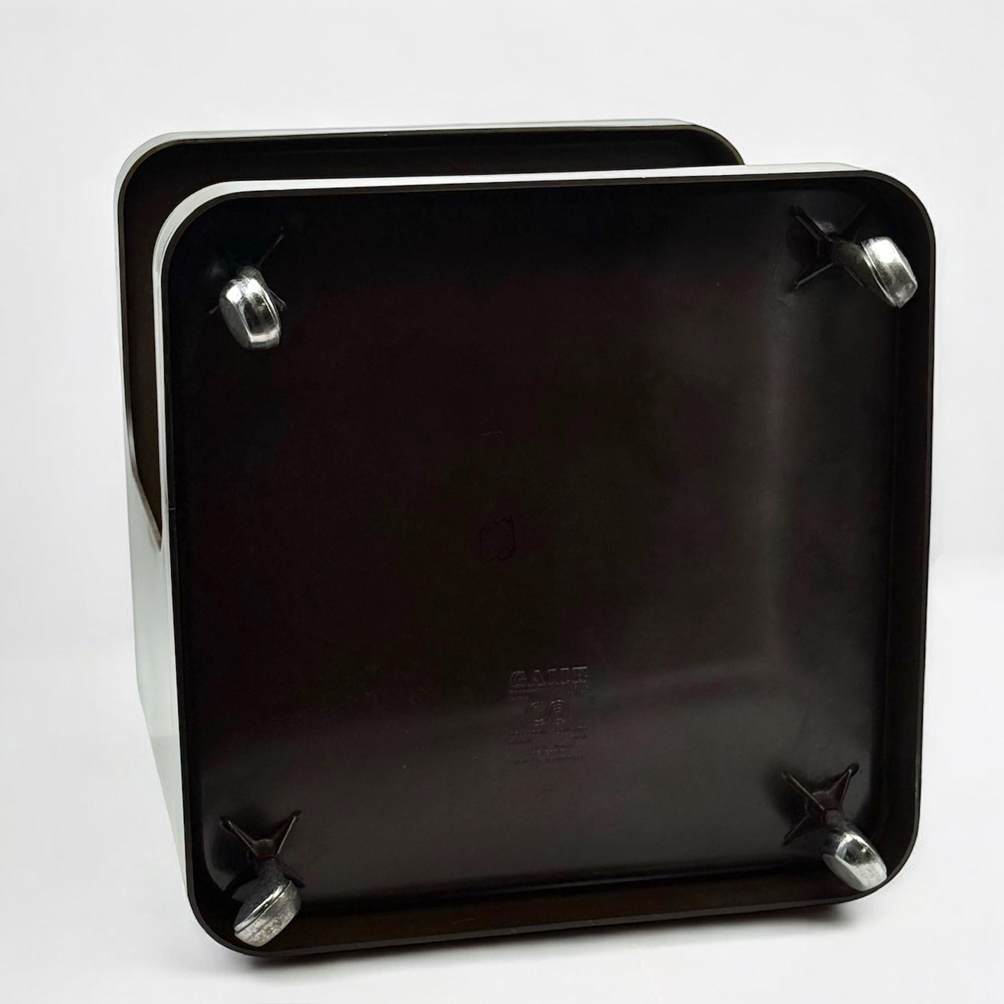 Carrello da bar degli anni '70 di Marcello Siard per Longato in resina marrone in vendita 3