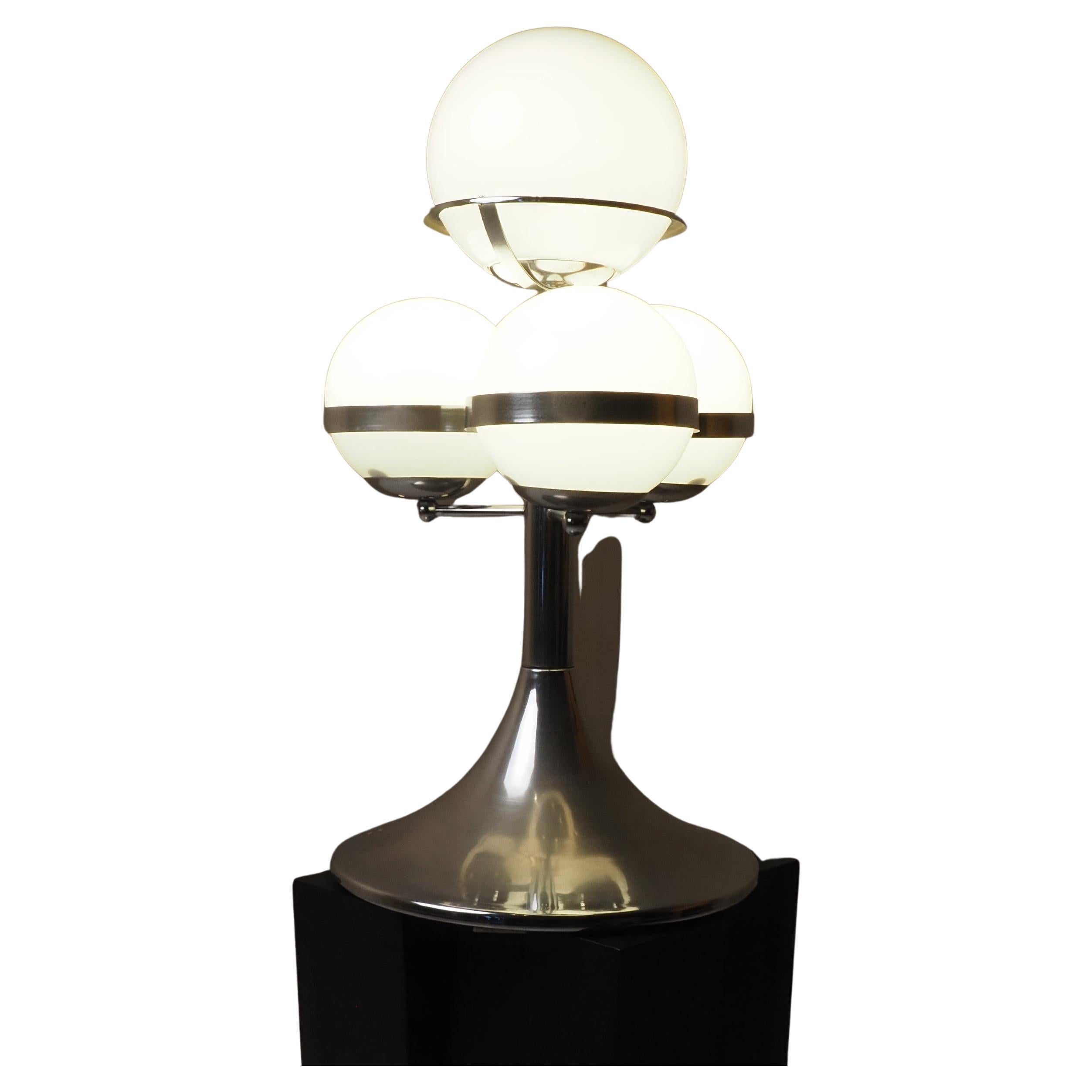 Lampada da tavolo italiana anni '70 dell'era spaziale