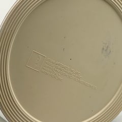 1970s Italian Space AGE White Artemide Giano Vano Plastic Side Table