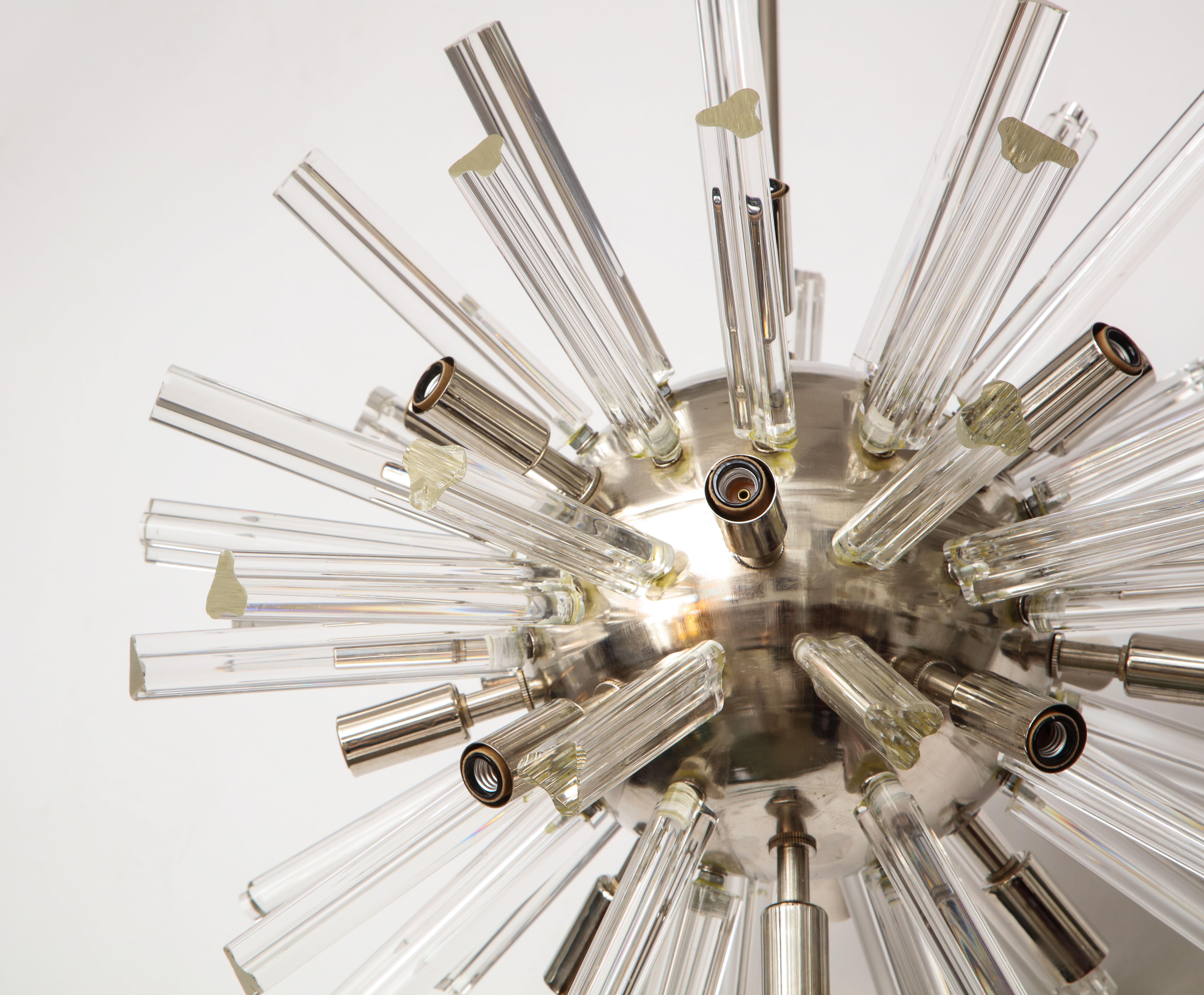 Murano Glass 1970s Italian Sputnik Chandelier