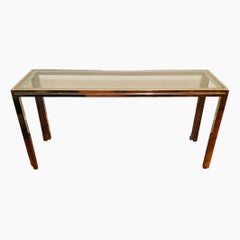 Table console italienne des années 1970 d'après « Fabinia » de Willy Rizzo