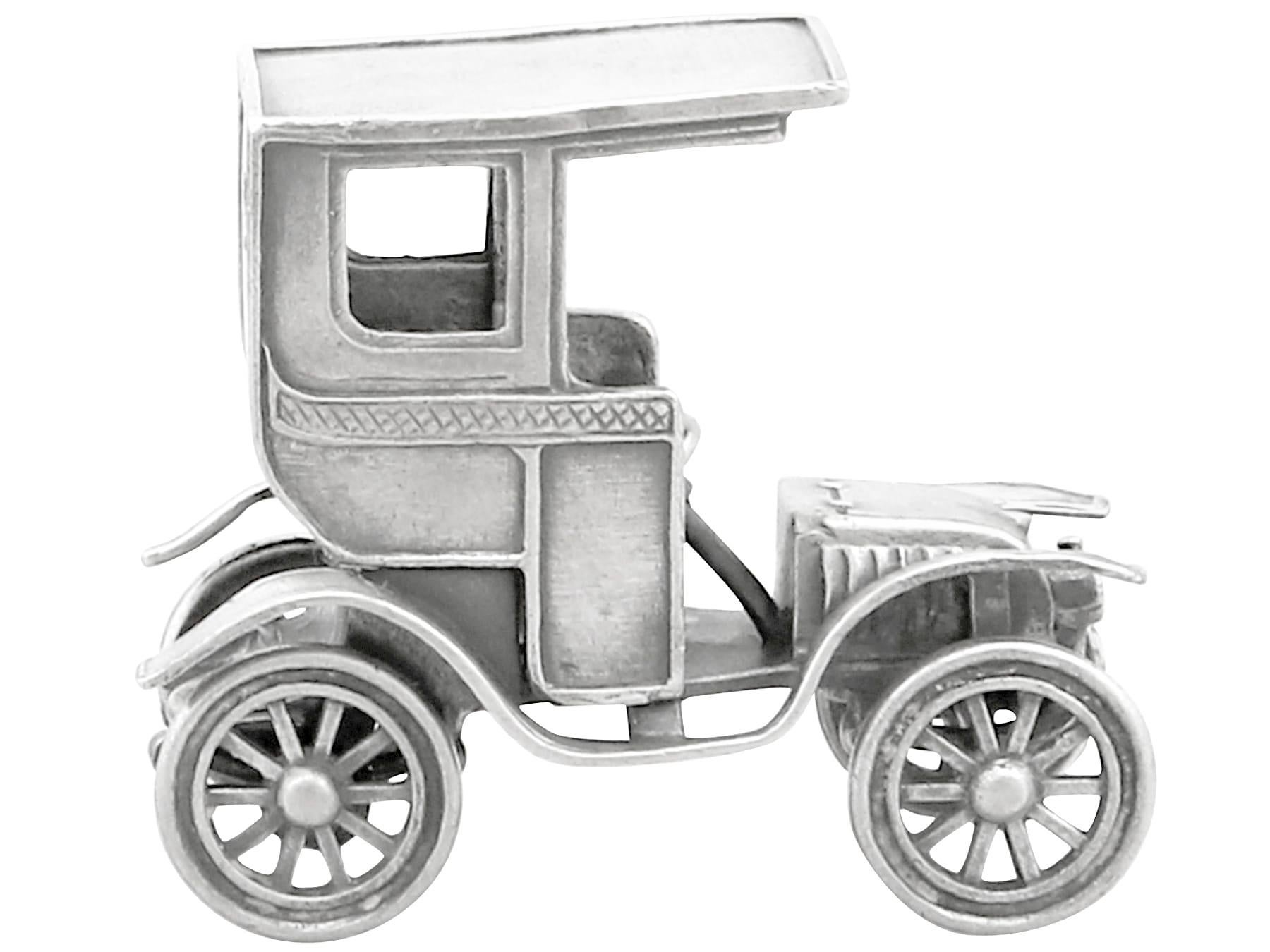 Modelos de coche o adornos de mesa italianos de plata de ley de los años 70 siglo XX en venta