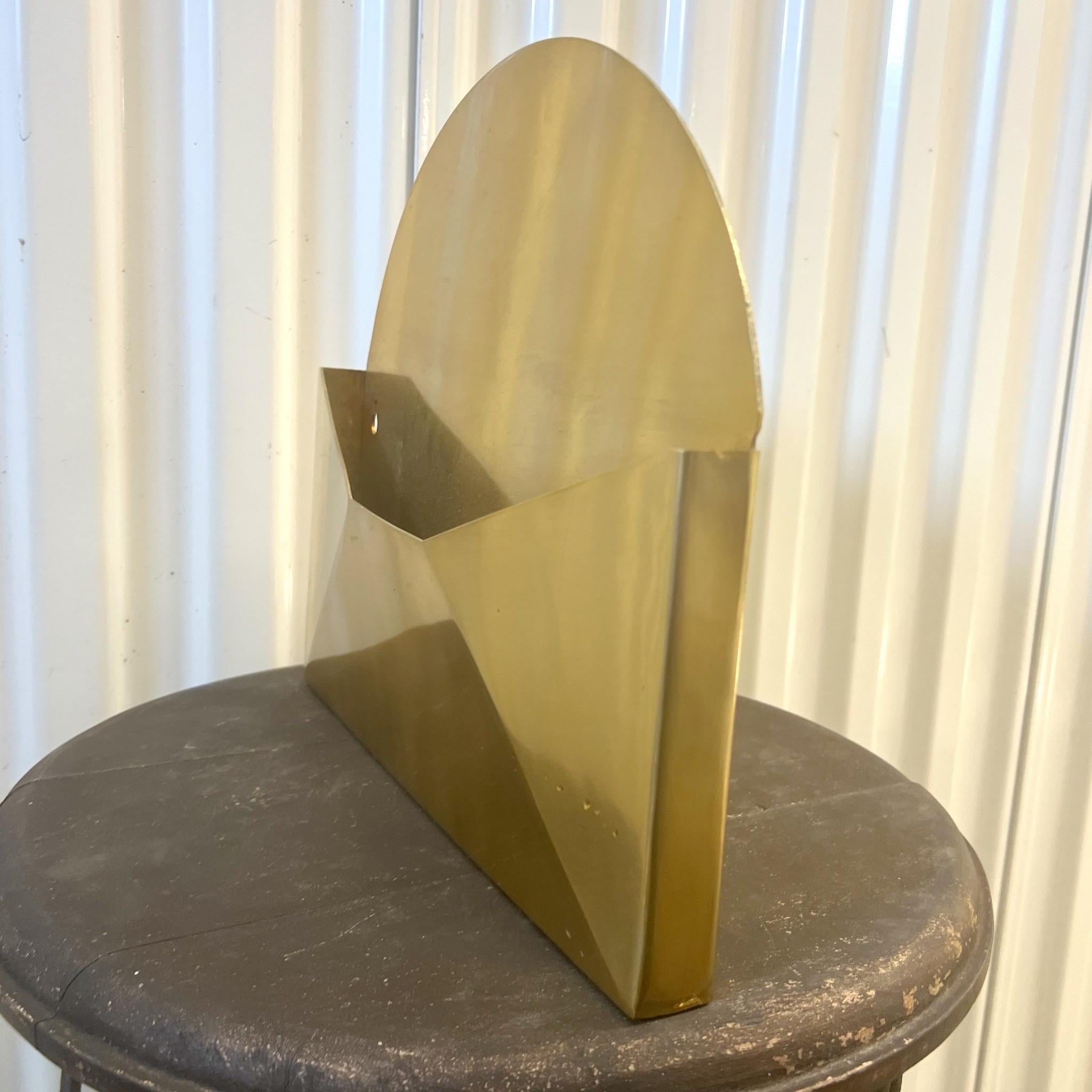 1970’s Italian Style Brass Letter Holder In Good Condition In Charleston, SC