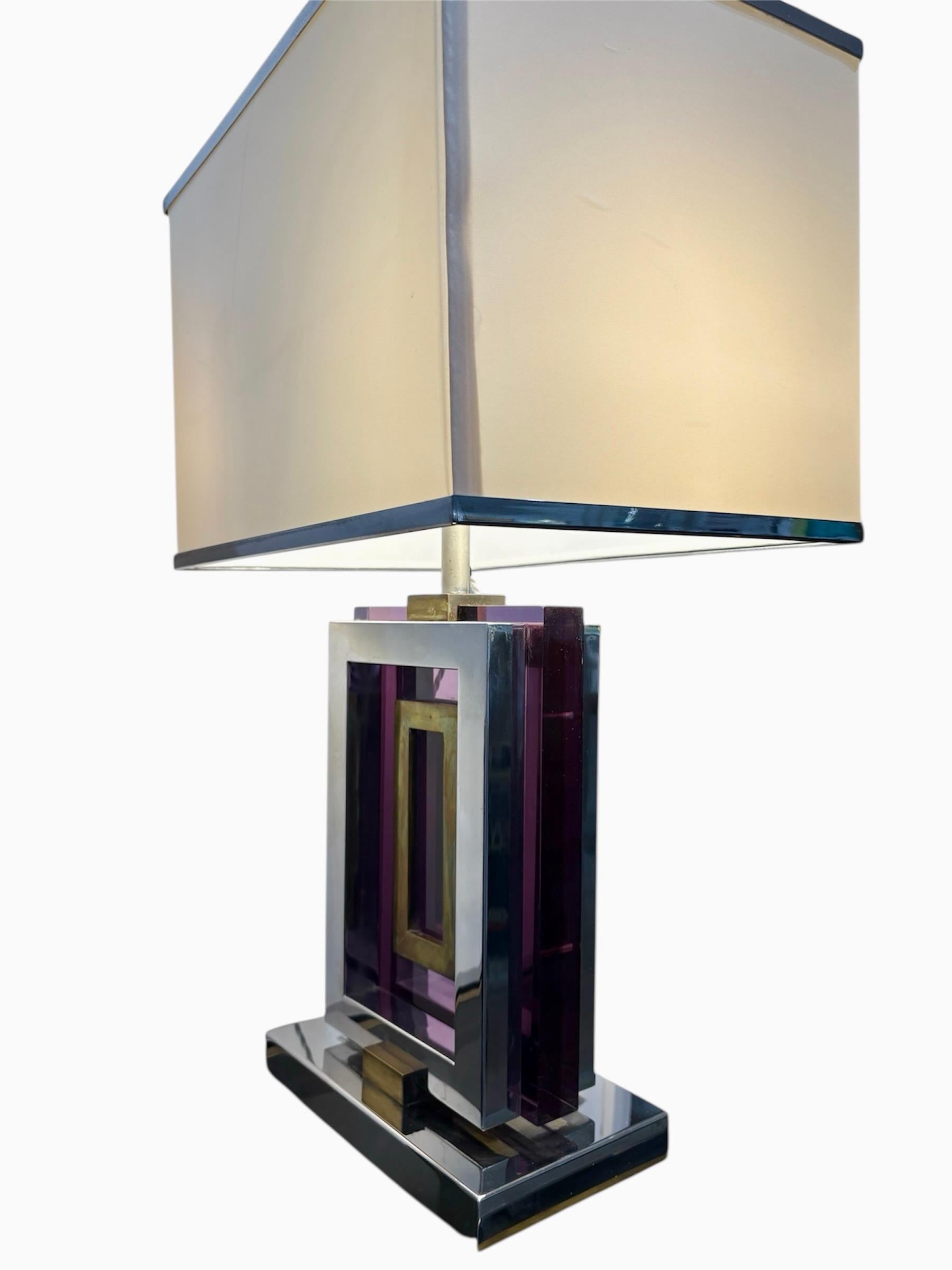 Lampe de table italienne des années 1970, signée et conçue par Romeo Rega Excellent état - En vente à Oxford, GB