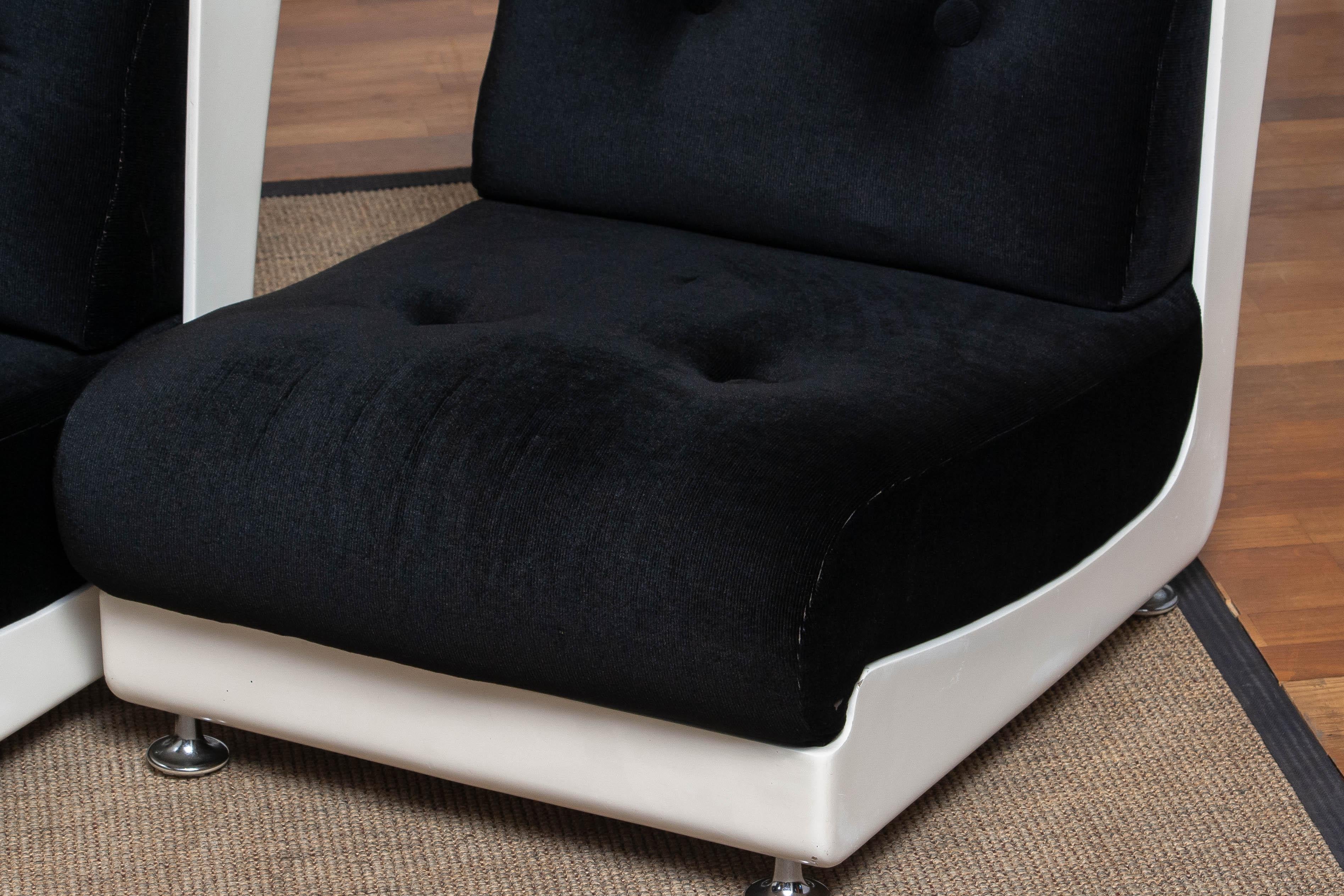 1970's Italian Three Roche Bobois Lounge Easy Chairs Designed by Mario Bellini 6