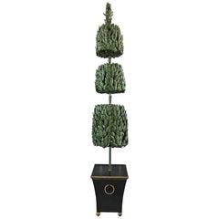 1970s Italian Tole Life-Size Topiary Sculpture