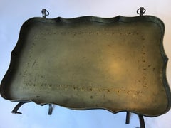 1970s Italian Tole Tray Coffee Table