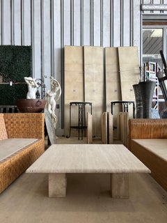 1970’s Italian Travertine Coffee Table