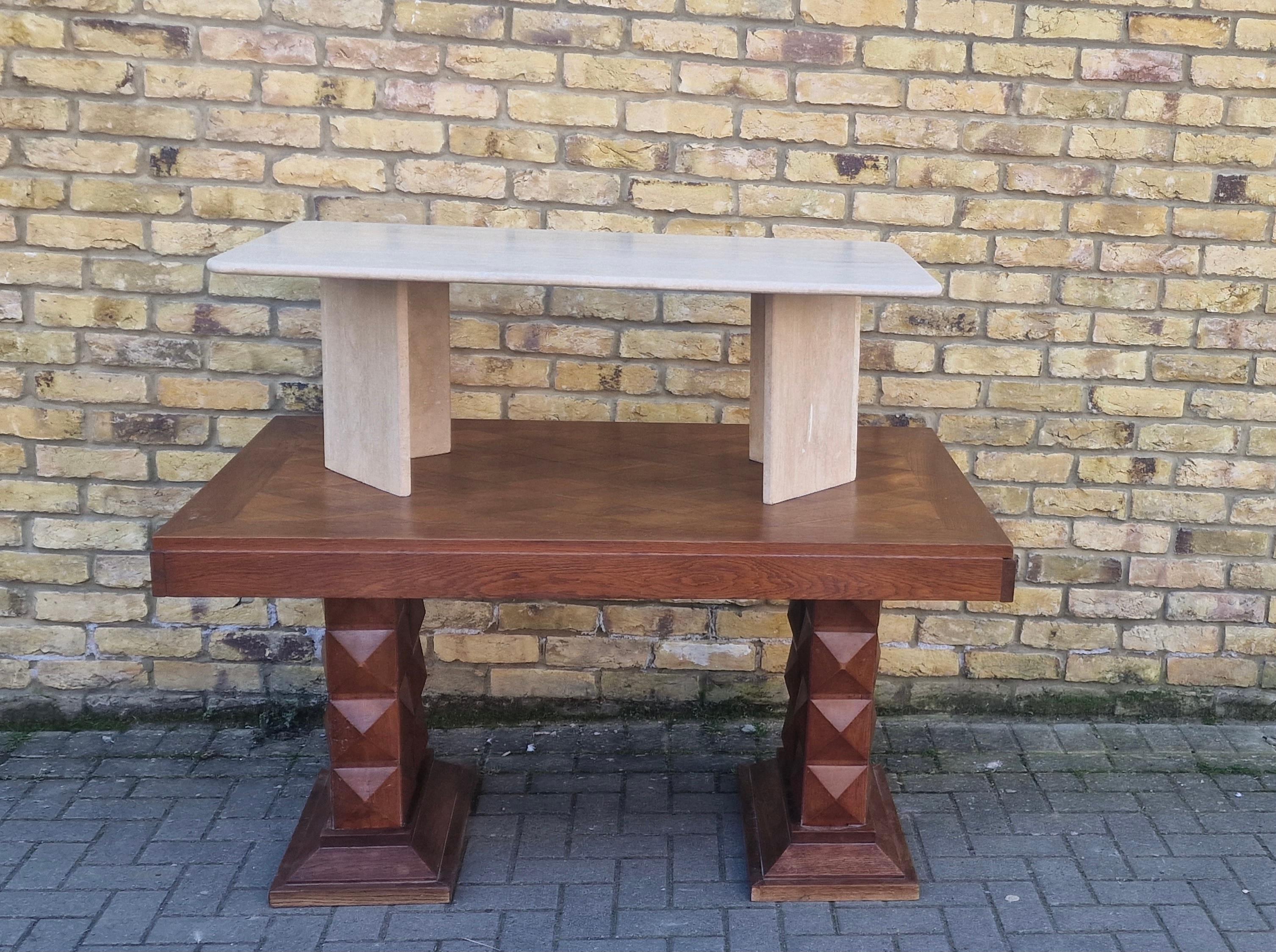 Mid-Century Modern 1970’s Italian Travertine coffee table