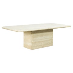 1970s Italian Travertine Coffee Table