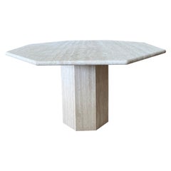 1970’s Italian Travertine Dining Table