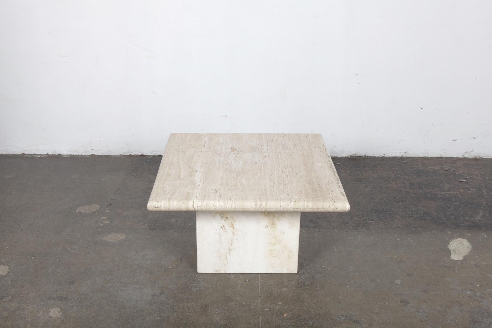 travertine end tables