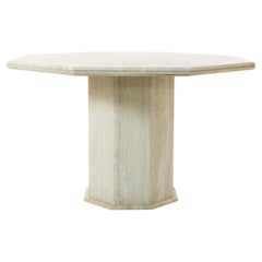 1970s Italian Travertine Table