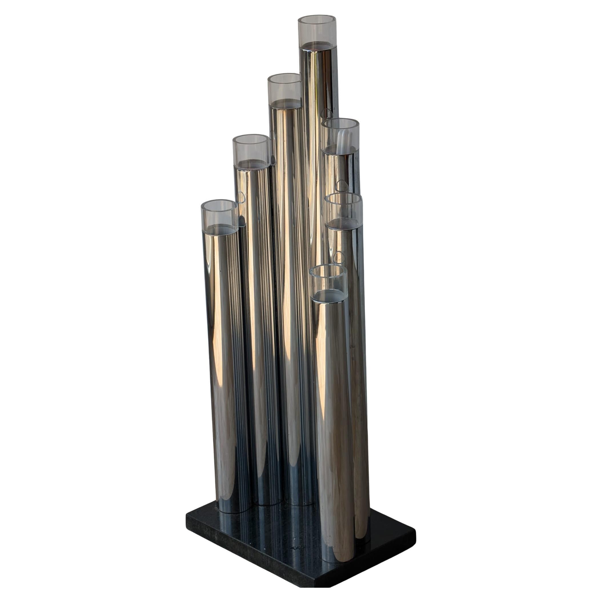 1970s Italian Tubular Floor Lamp