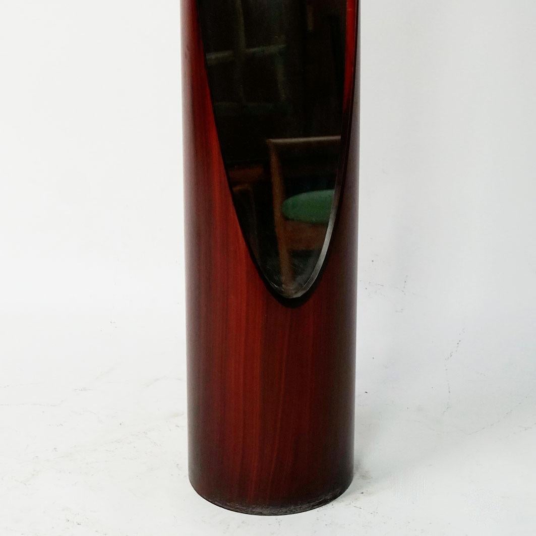 Mid-Century Modern 1970s Italian Unghia or Lipstick Floor Mirror by Rodolfo Bonetto