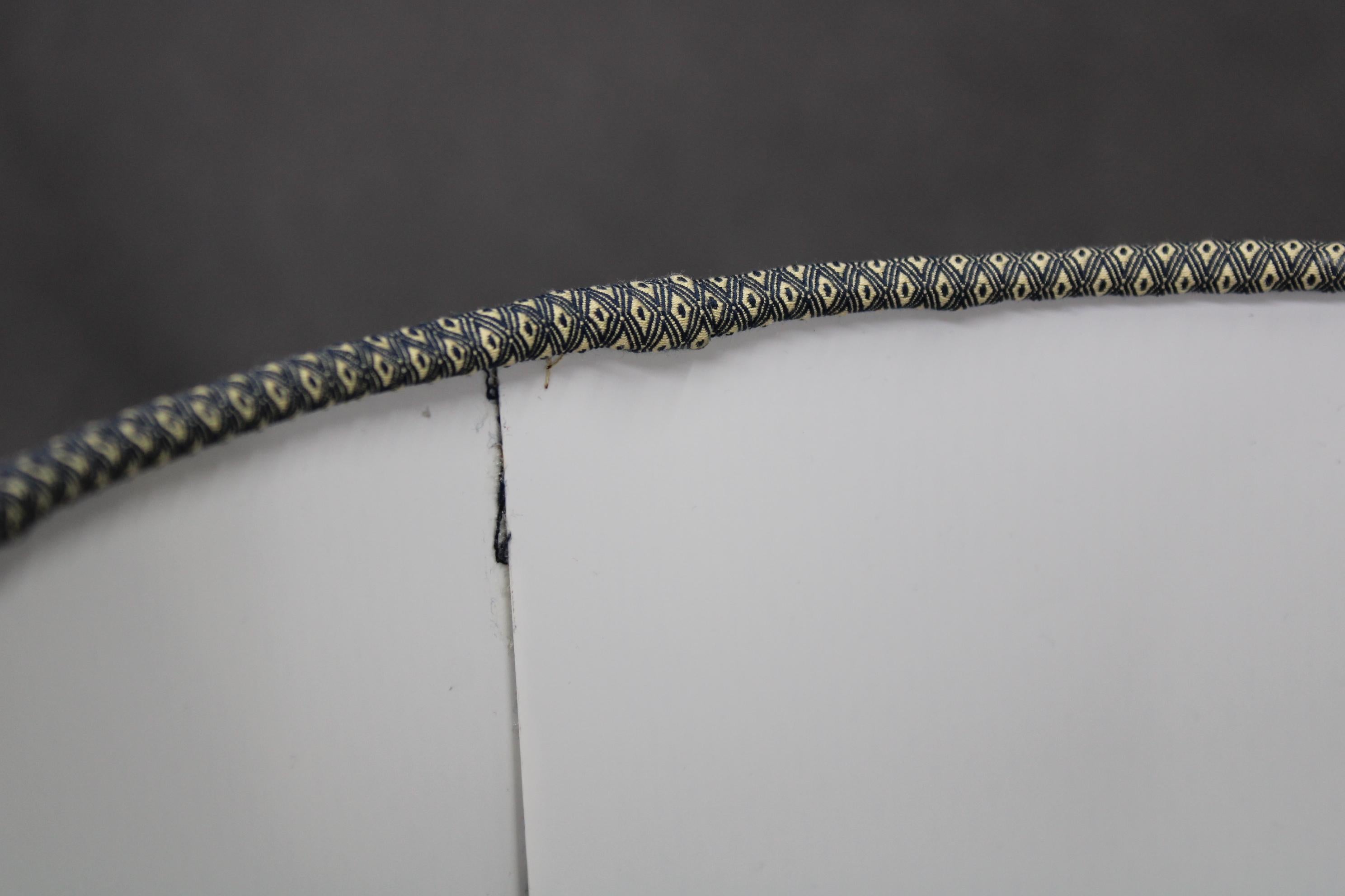 1970s Italian VeArt Glass Table Lamp with Fabric Lamp Shade For Sale 5